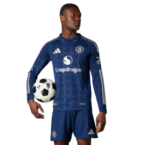 Manchester United 24 25 Long Sleeve Away Authentic Jersey Blue IT1982 HM1 removebg preview