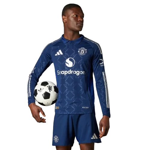 Manchester United 24 25 Long Sleeve Away Authentic Jersey Blue IT1982 HM1 removebg preview