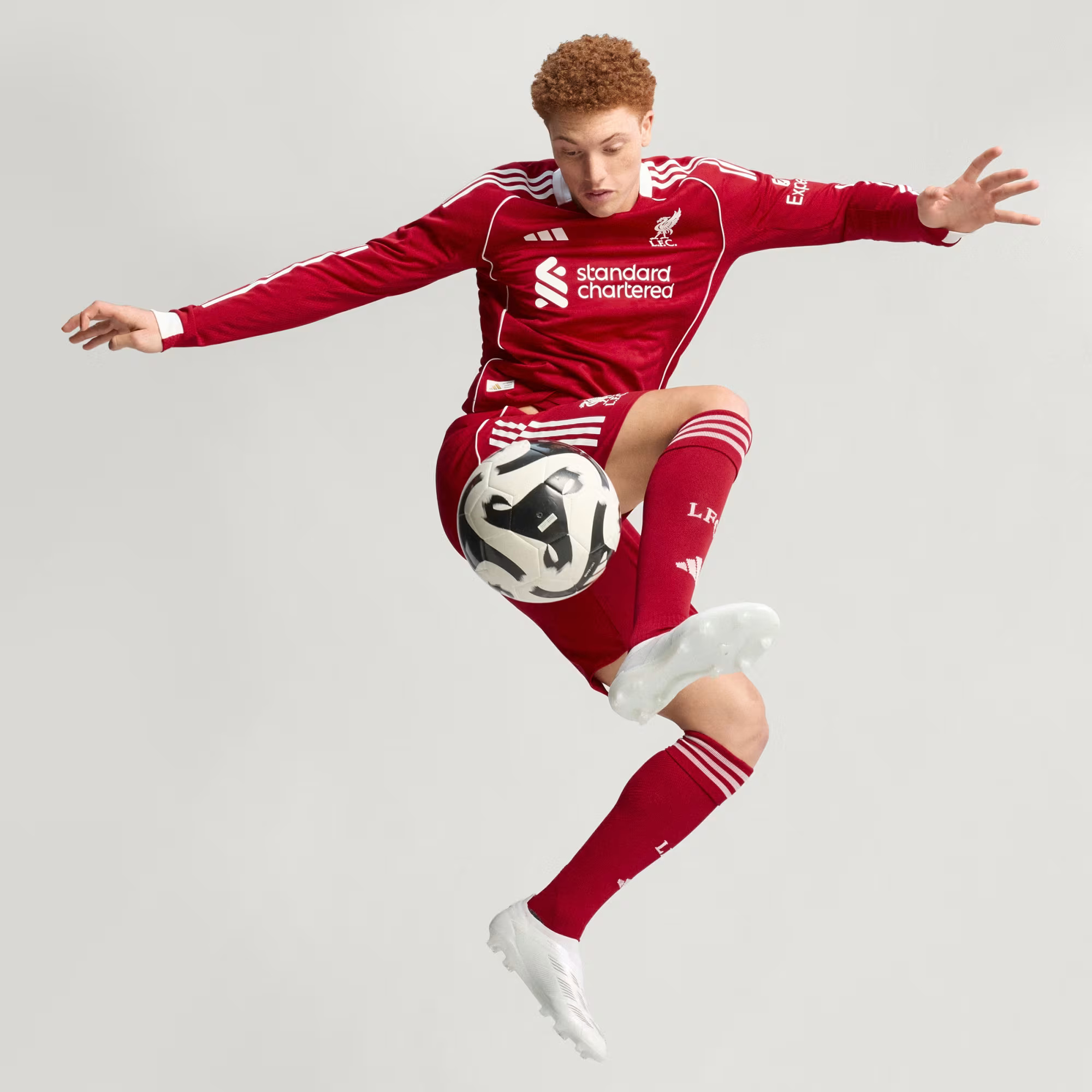 Liverpool FC 25 26 Long Sleeve Home Authentic Jersey Red JV6445 HM5