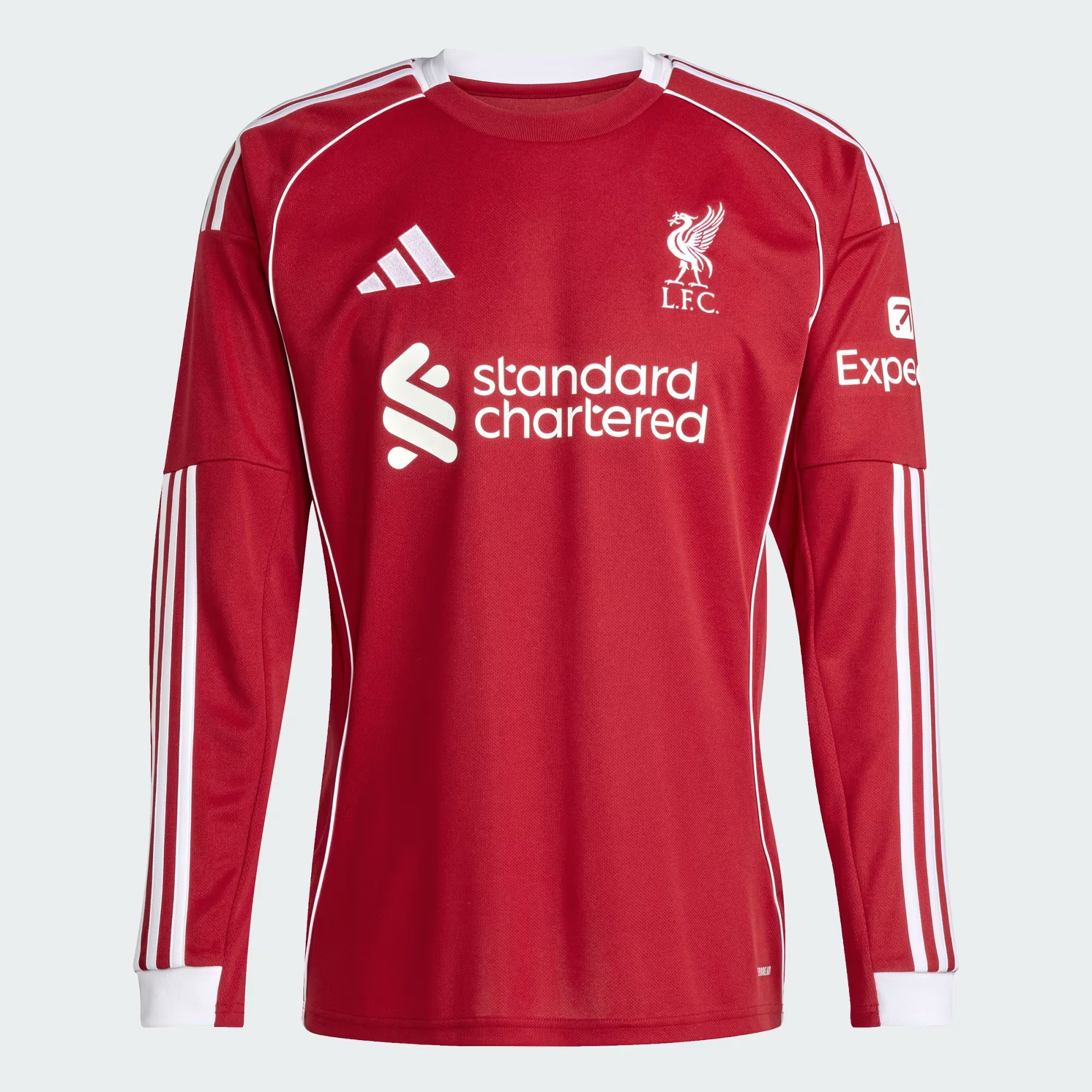 Liverpool FC 25 26 Long Sleeve Home Jersey Red JV6456 01 laydown
