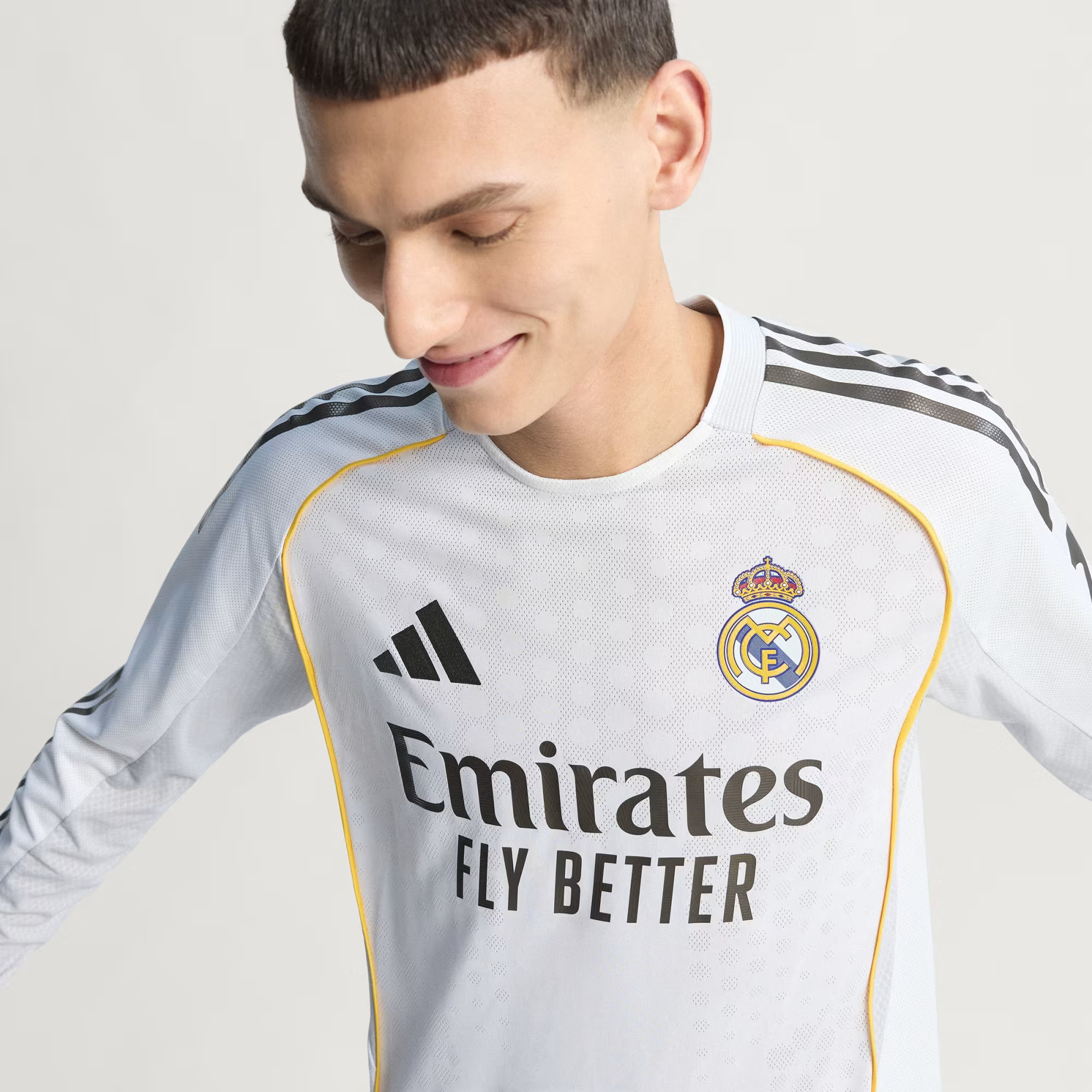 Real Madrid 25 26 Long Sleeve Home Authentic Jersey White JN8866 HM6