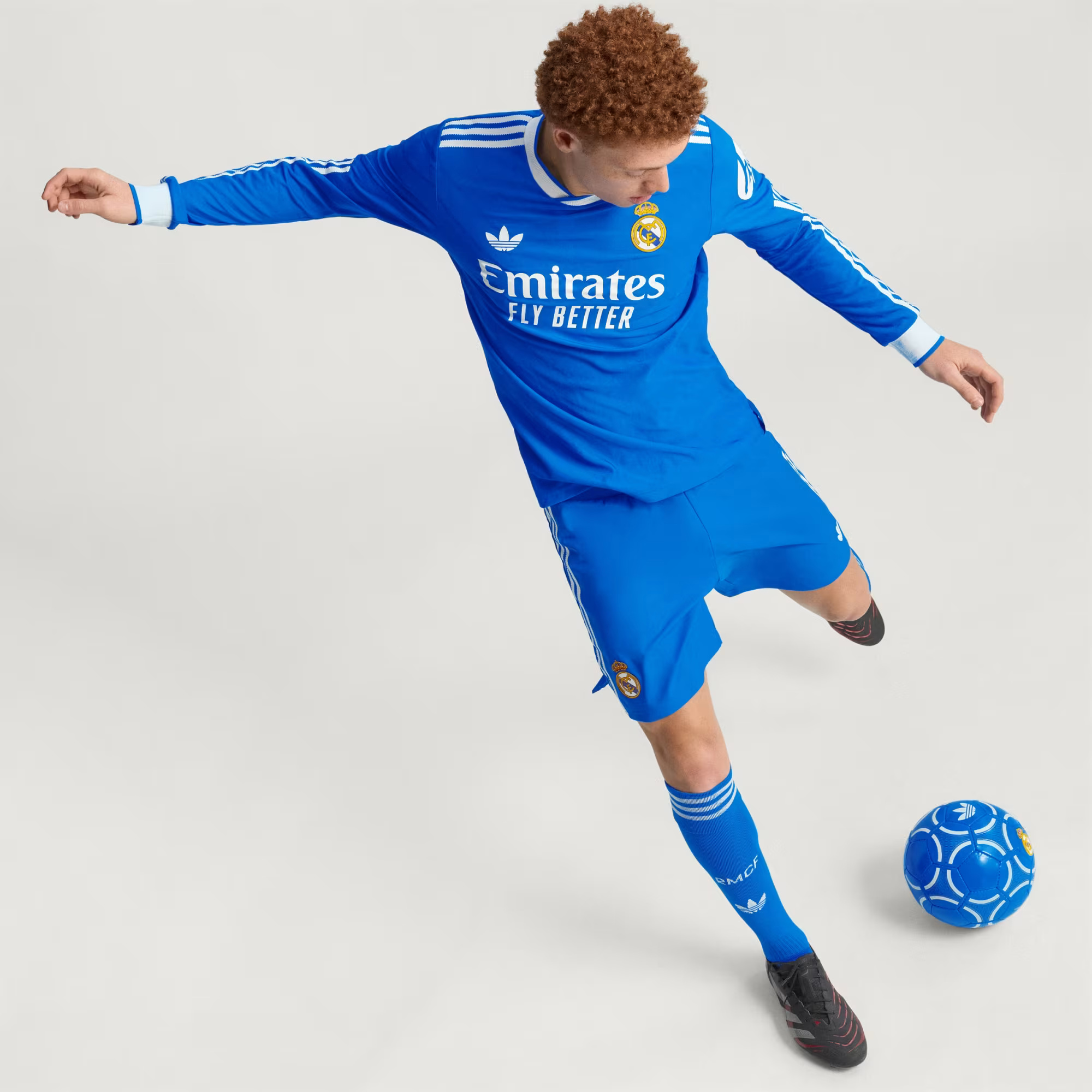 Real Madrid 25 26 Long Sleeve Third Authentic Jersey Blue JP3925 HM4