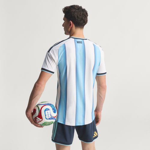 Argentina 26 Home Authentic Jersey White JM5897 HM3