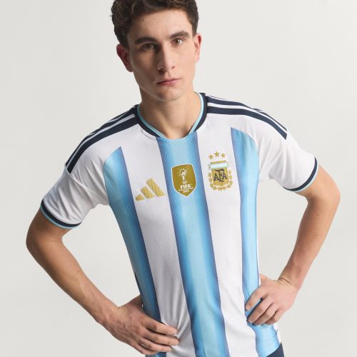 Argentina 26 Home Authentic Jersey White JM5897 HM55