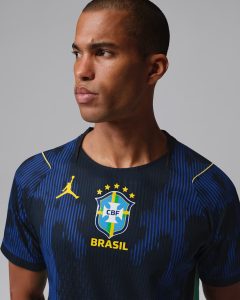 Brazil 2026 Away Stadium Soccer Jersey – Old Royal/Black – Fitlander