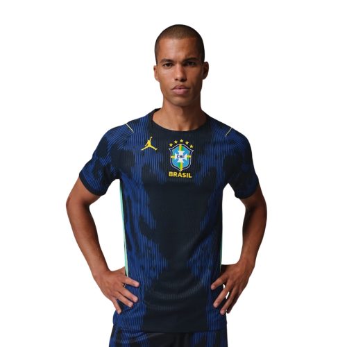 Brazil 2026 Away Stadium Soccer Jersey – Old Royal/Black – Fitlander